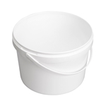 Image de Seau 2,5L blanc avec anse en plastique