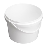 Image de Seau 5L blanc avec anse en plastique